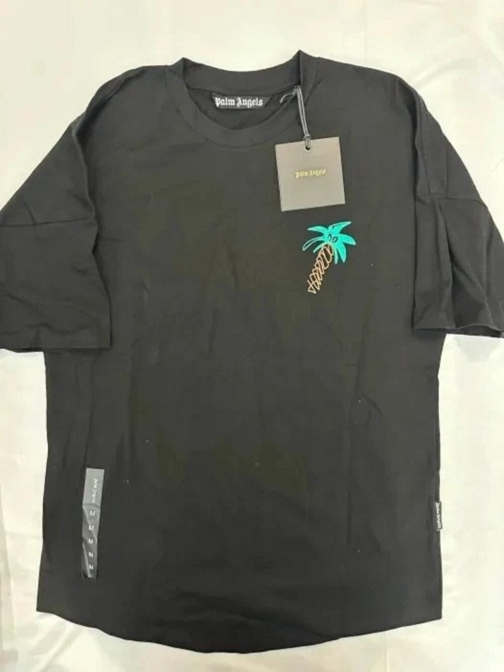 Palm Angels Palm Tree Logo T-Shirt Black Size Medium